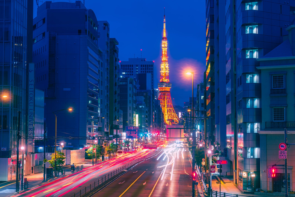東京タワーの見える街