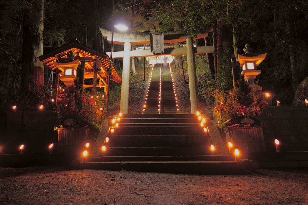 大晦日の神社