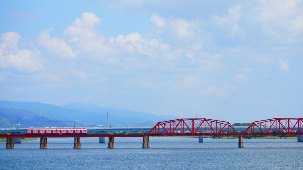 夏の鉄橋