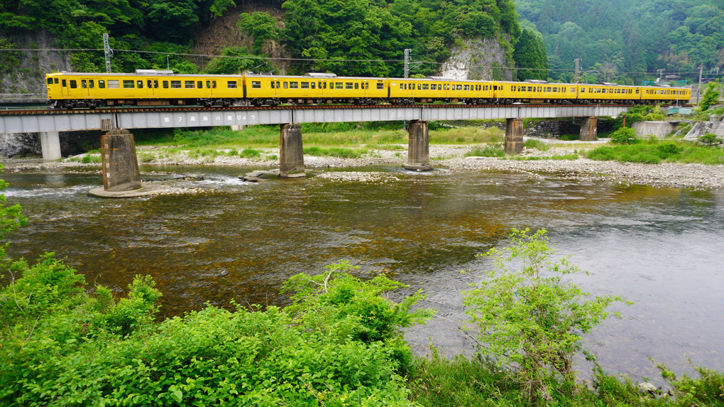 井倉峡の115系電車