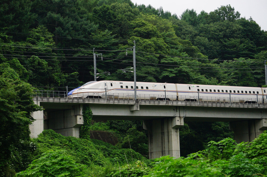 しなの鉄道と新幹線