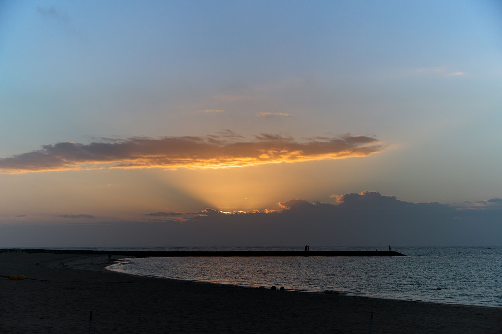 石垣島で見た空と海 夜明け