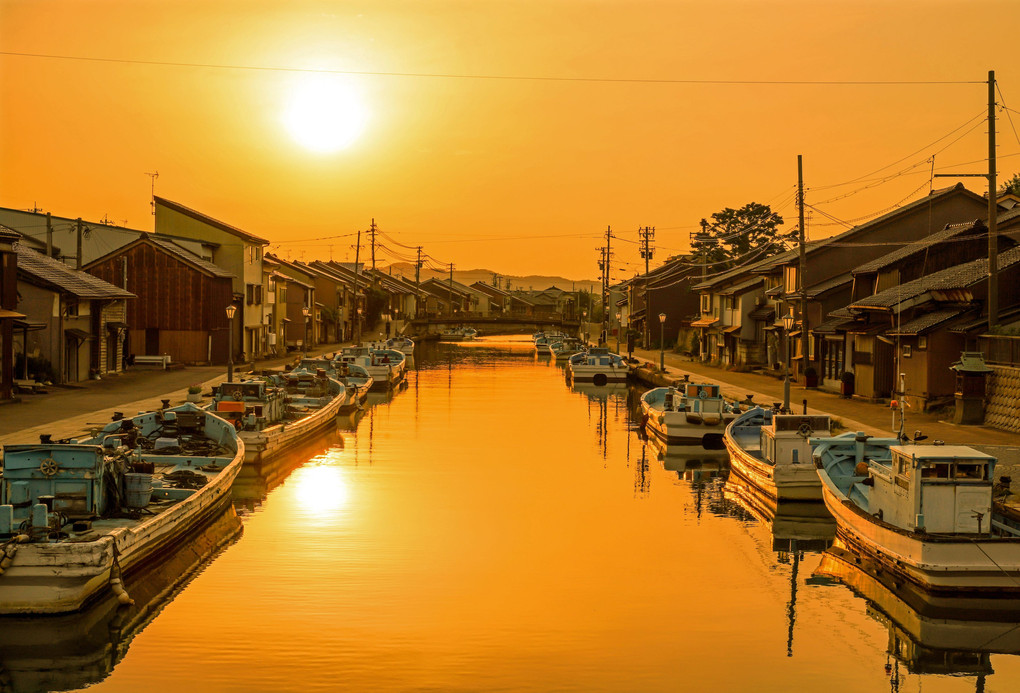 内川夕景