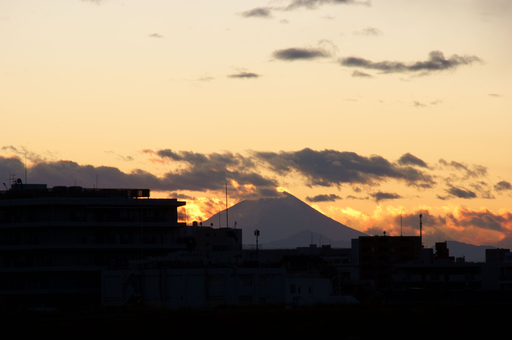 芝川水門から／^o^＼富士山
