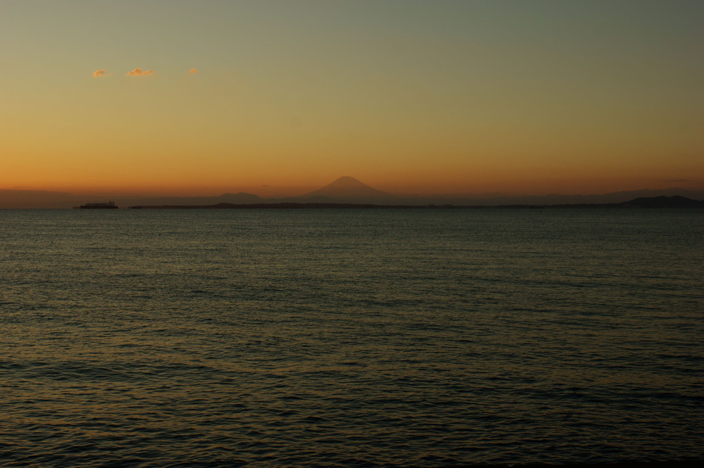 鋸南町の夕景