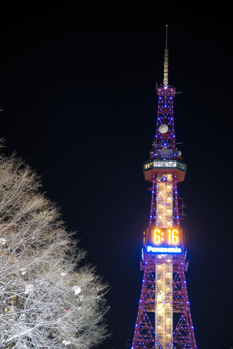 冬の札幌テレビ塔