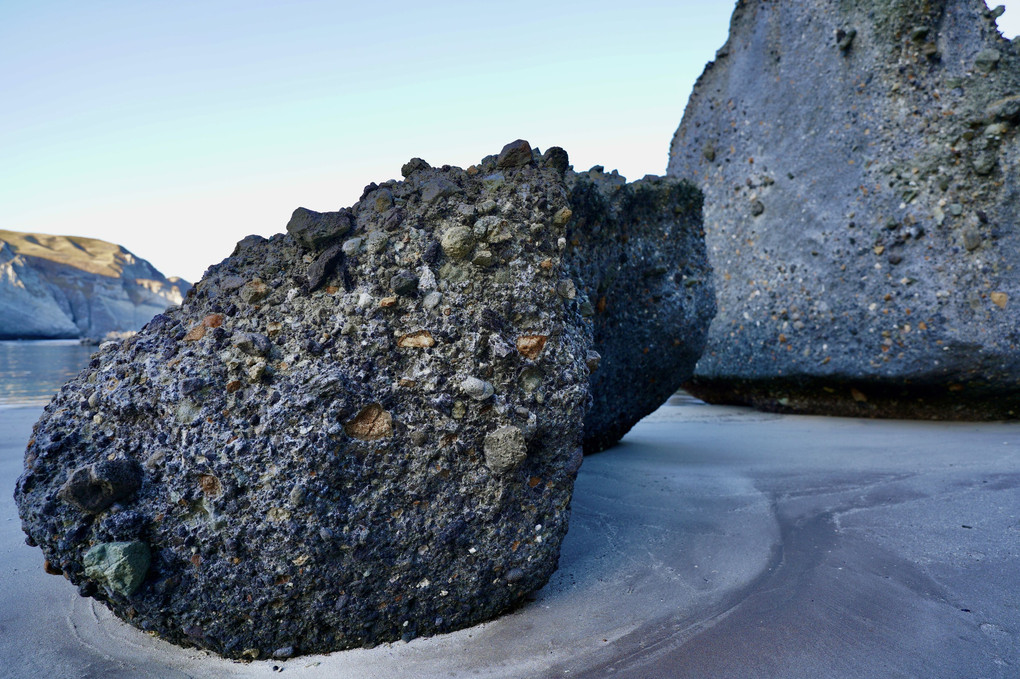 トッカリショの海岸に落ちていた岩々
