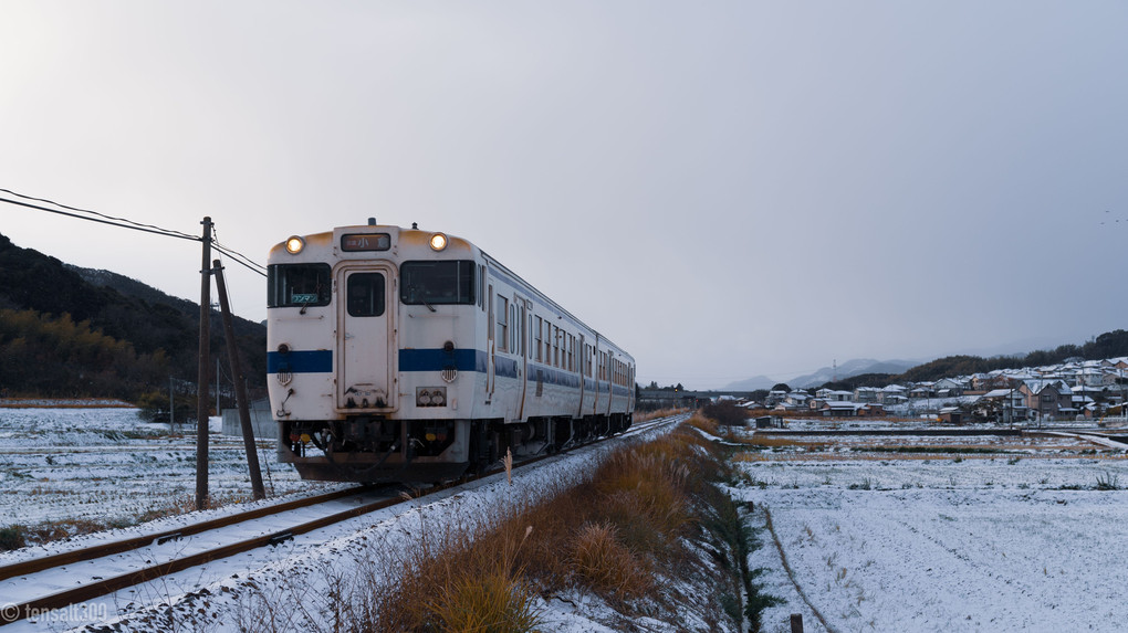 雪の日田彦山線