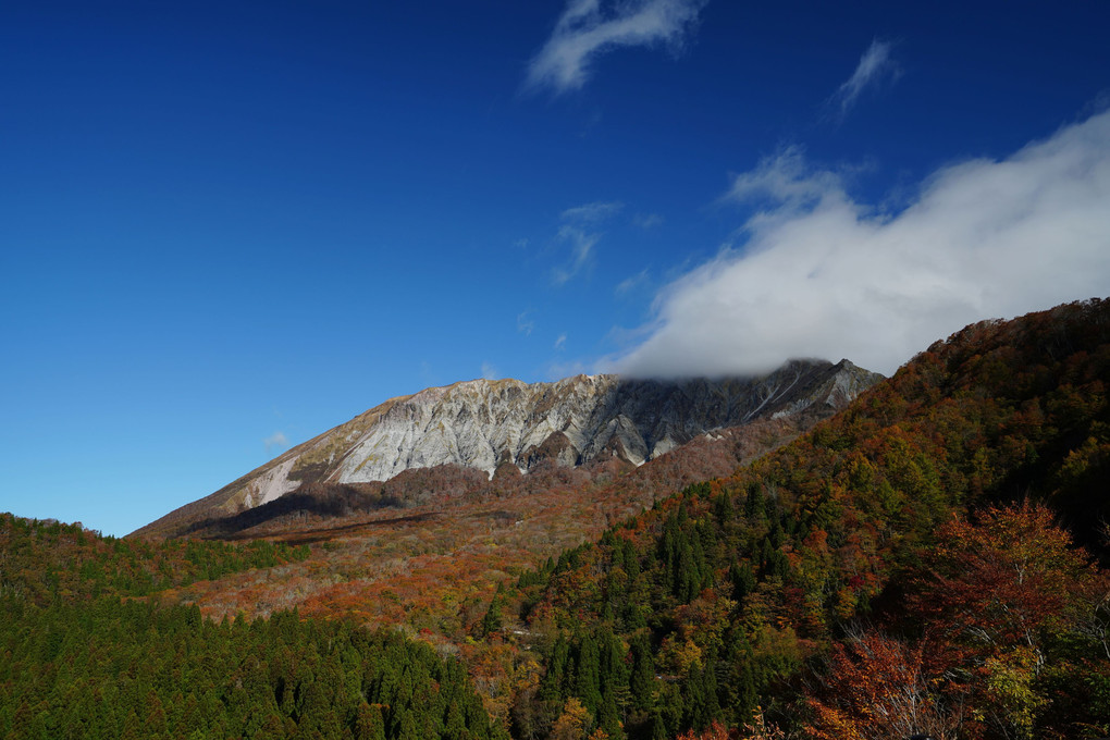 秋色の大山
