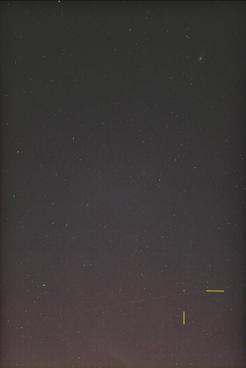 ポン・ブルックス彗星(12P)とアンドロメダ銀河(M31)