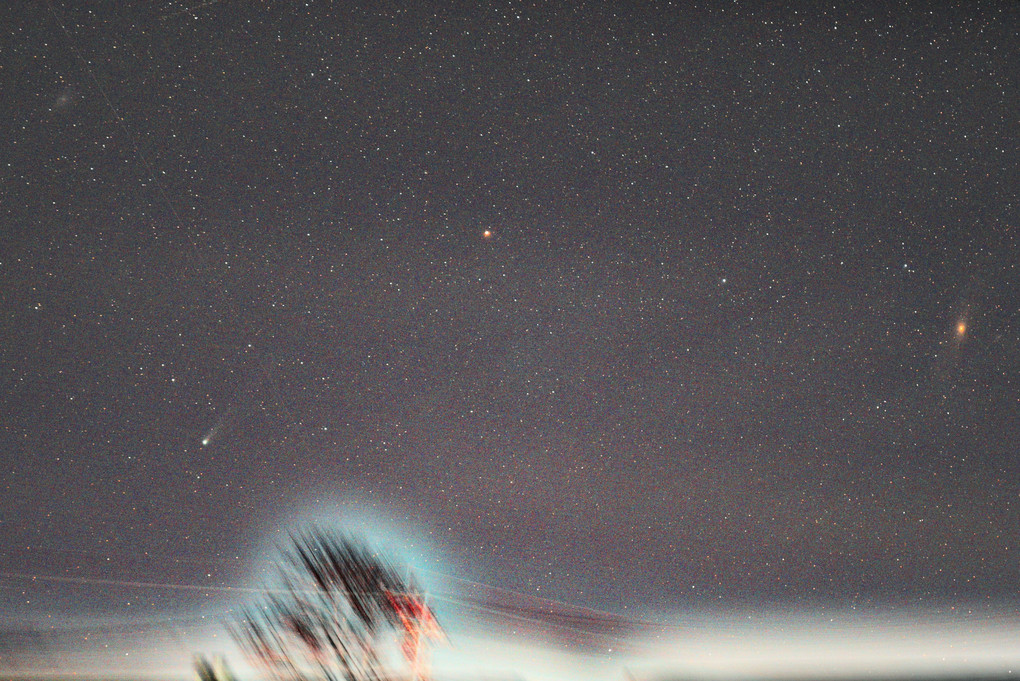 ポンブルックス彗星(12P)と2つの銀河(M31&M33)の共演