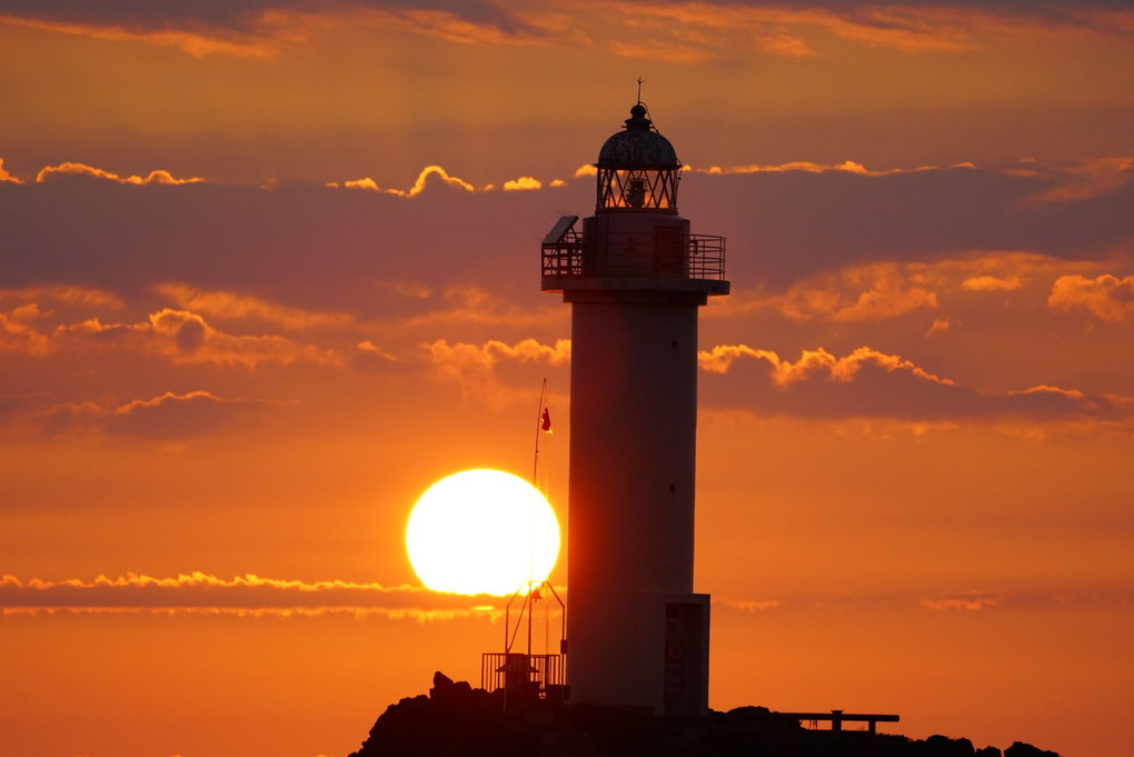 日本海の夕陽