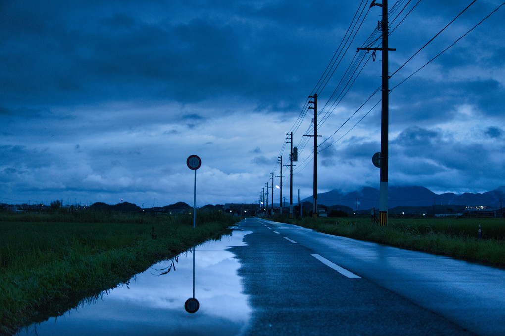 大雨の合間に…