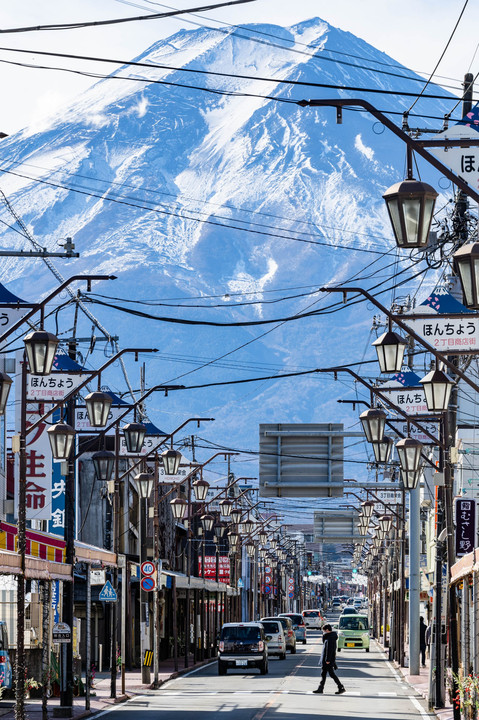 富士の街