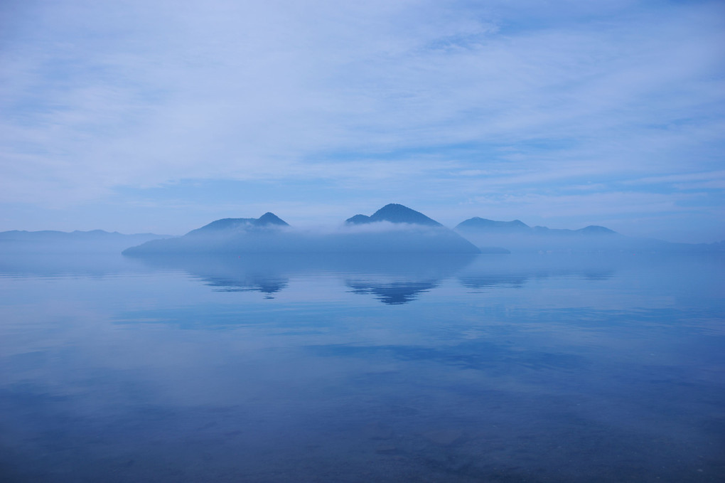 洞爺湖の青い世界