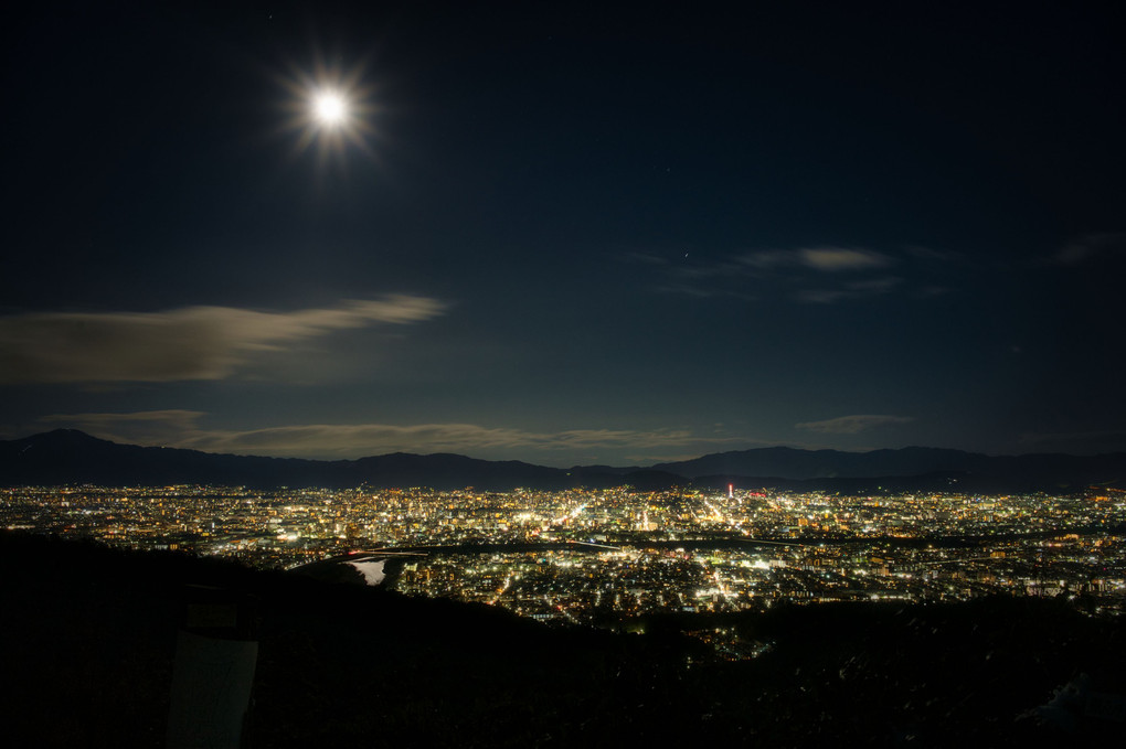 大晦日の京都夜景