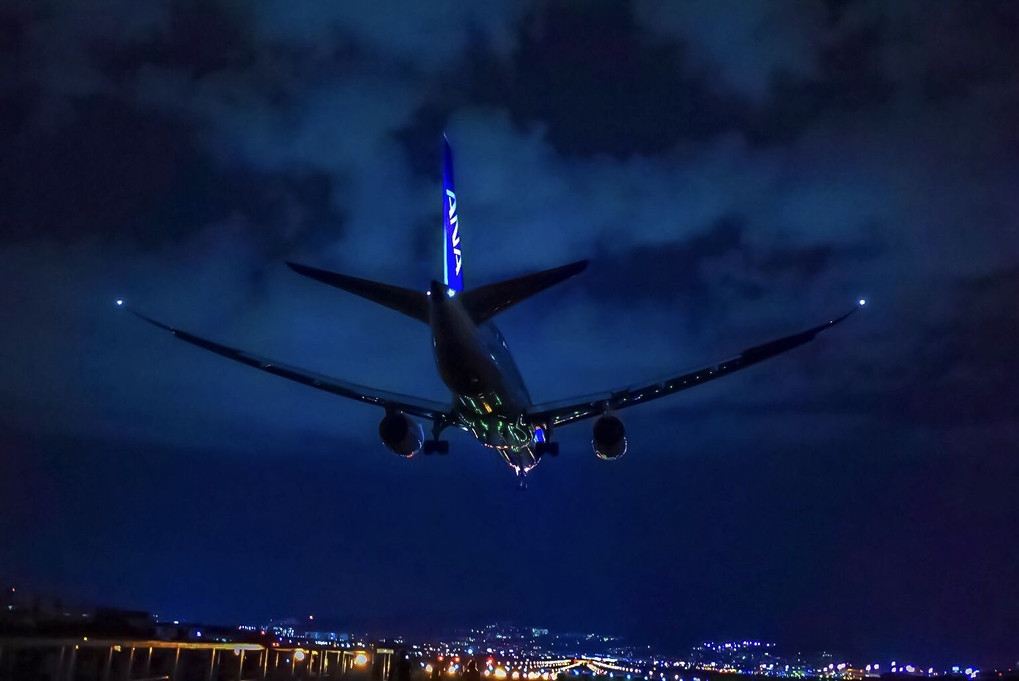 夜空からのlanding