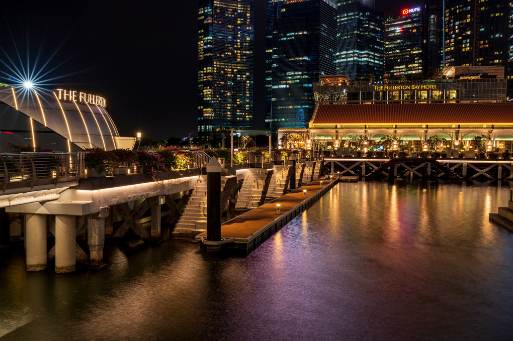 Night walk at Marina Bay, Singapore