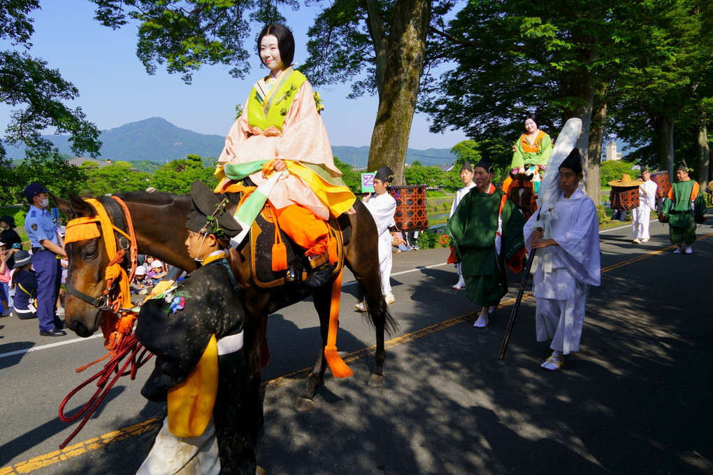 葵祭　斎王代列　-加茂街道を優雅に・・・-