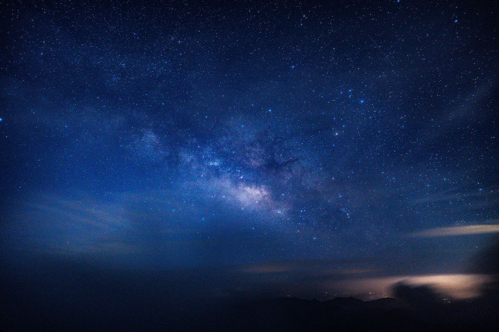 英彦山、冬の星空鑑賞