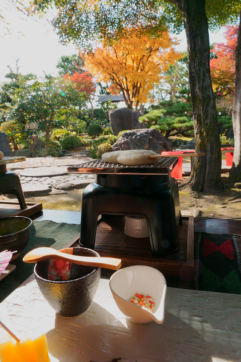 のんびり餅やき