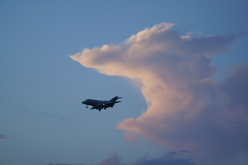 犬みたいな雲，U-125A食べられちゃう・・・