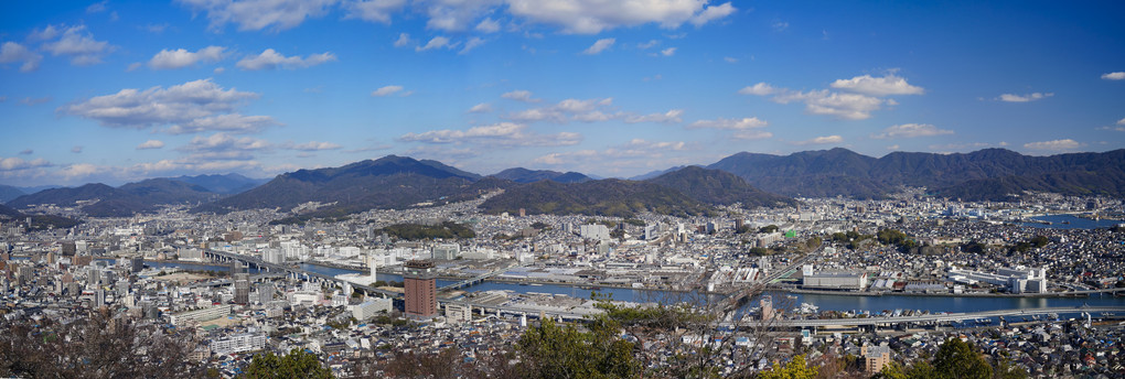 広島市 黄金山展望台からの眺め