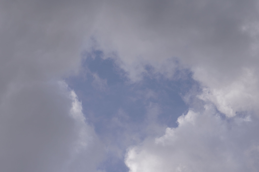 ハート形の雲