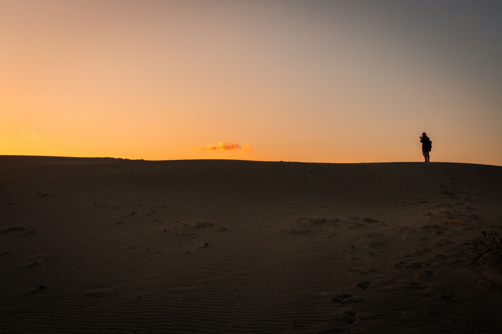 砂丘を撮る