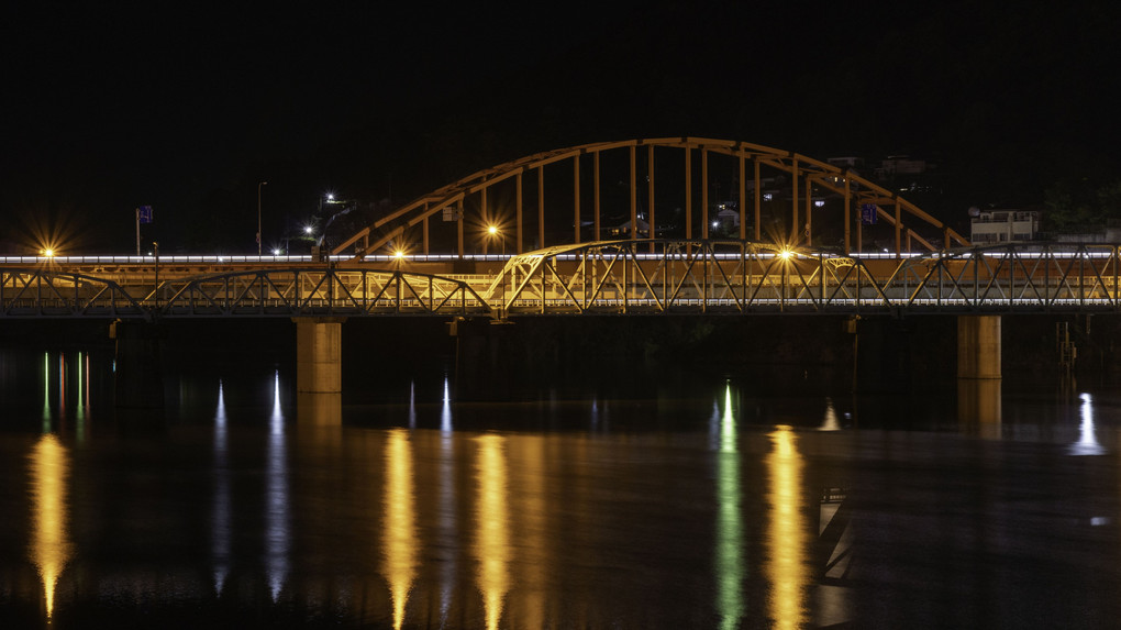 熊野大橋の小さな工場夜景