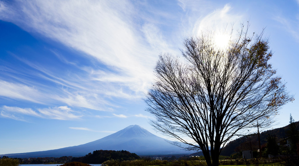 河口湖から富士山を臨む　その６