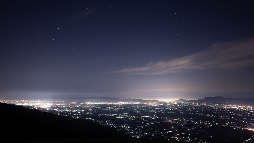 田舎の夜景