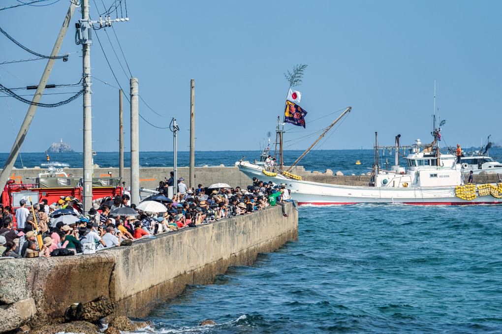 神様を島から本土へお連れする日