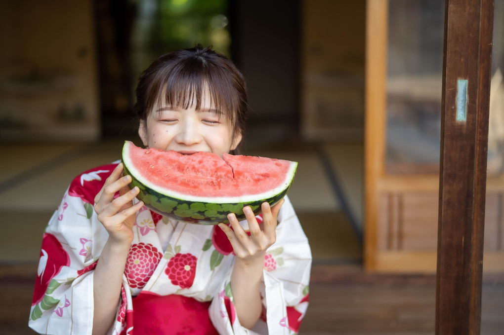 夏はスイカだ～！