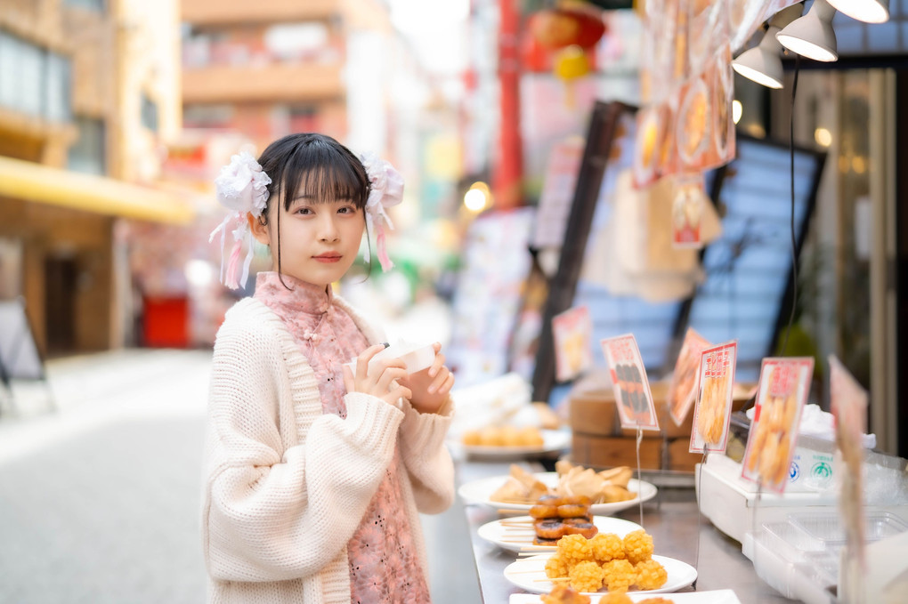 南京町で噂の激カワチャイナガール