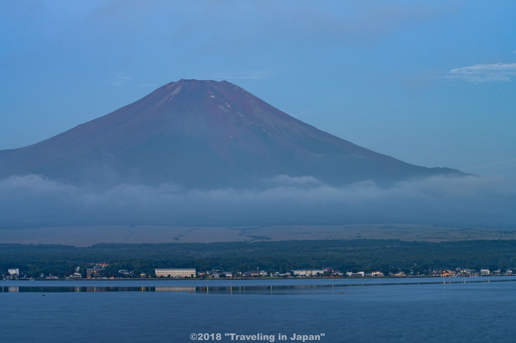富士登山の明かり（その２）　完全に夜が明けて・・・