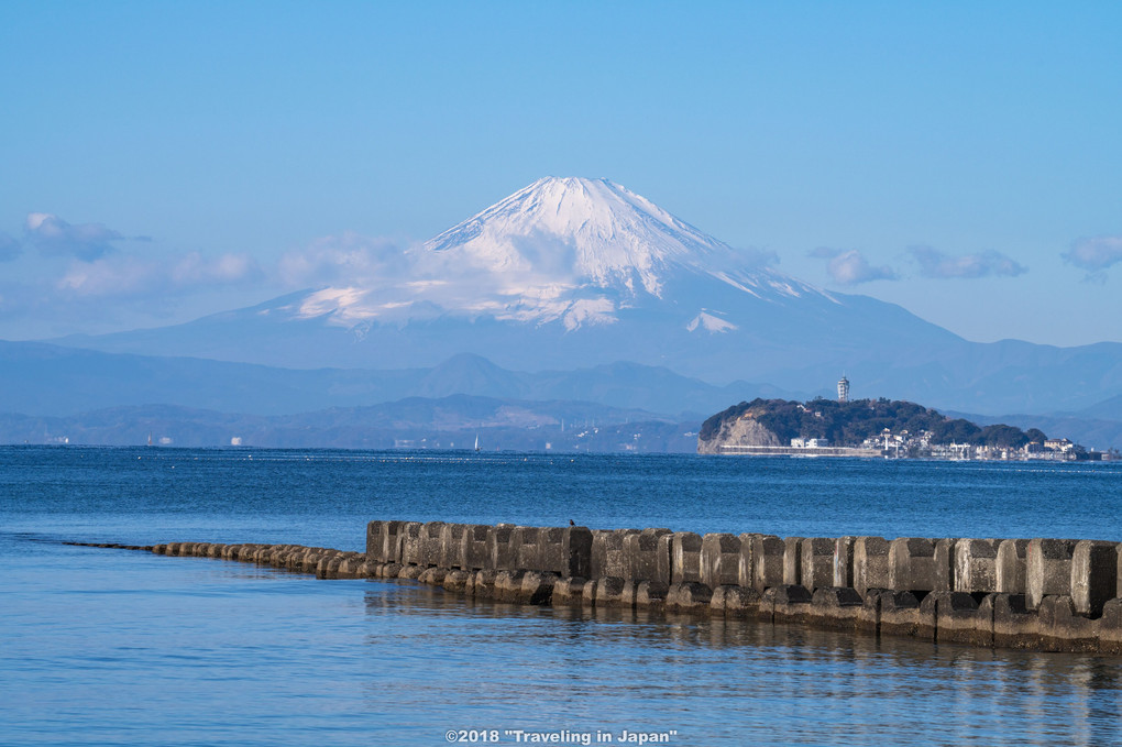逗子海岸からの富士