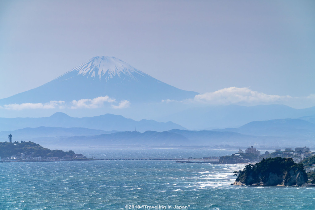 披露山公園からの富士