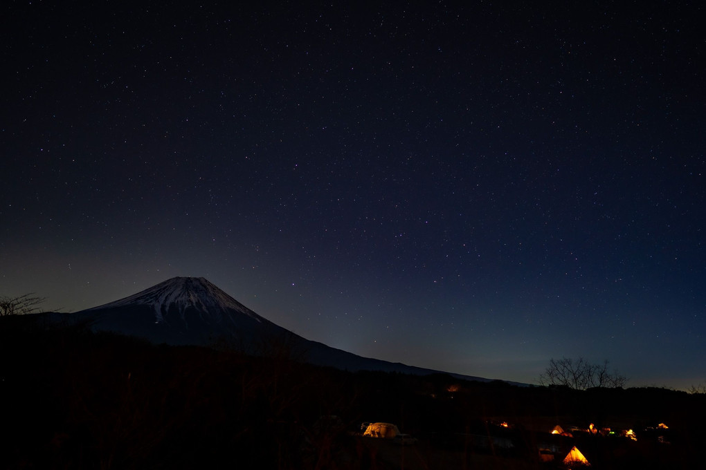 富士山と冬空
