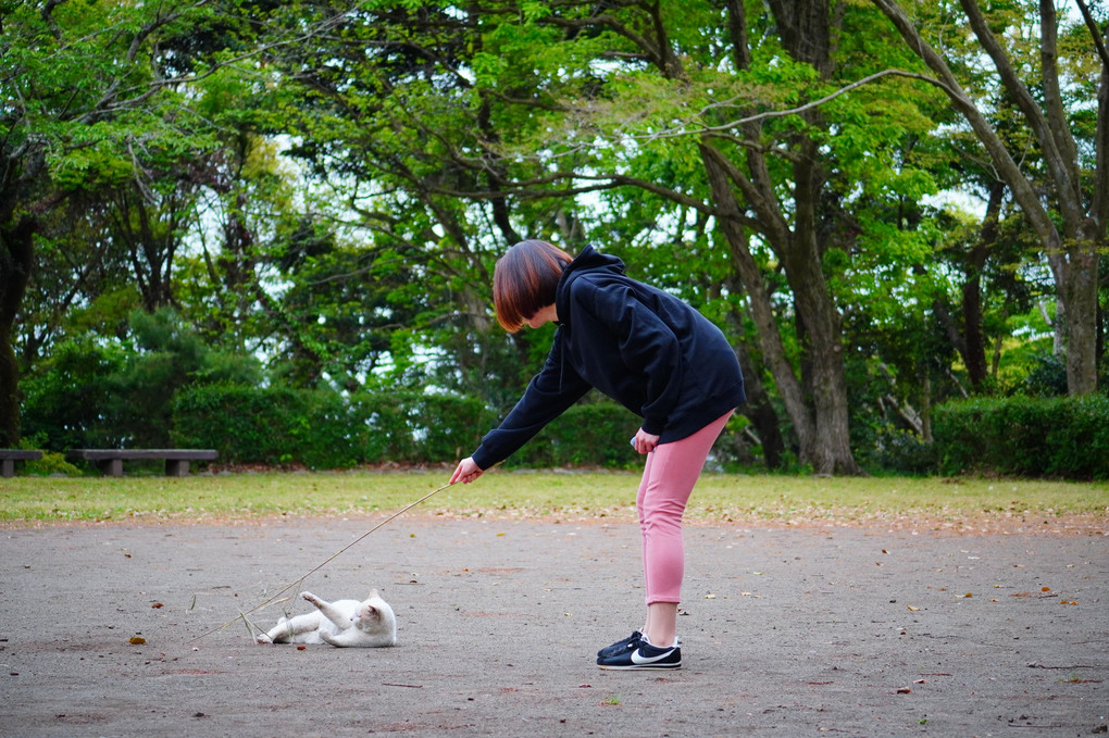 おやつの後は遊ぶよ♪