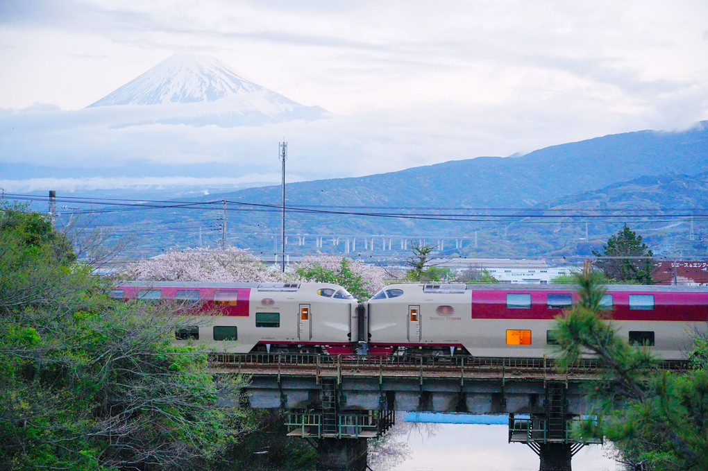 富士山と桜とサンライズ
