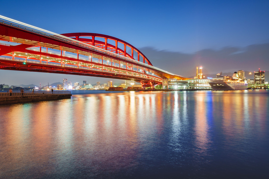 神戸大橋の夜景