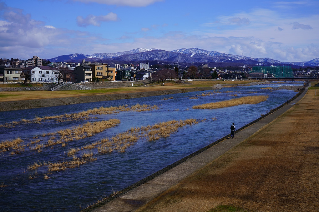 久し振りの晴れの日、犀川を撮りました。