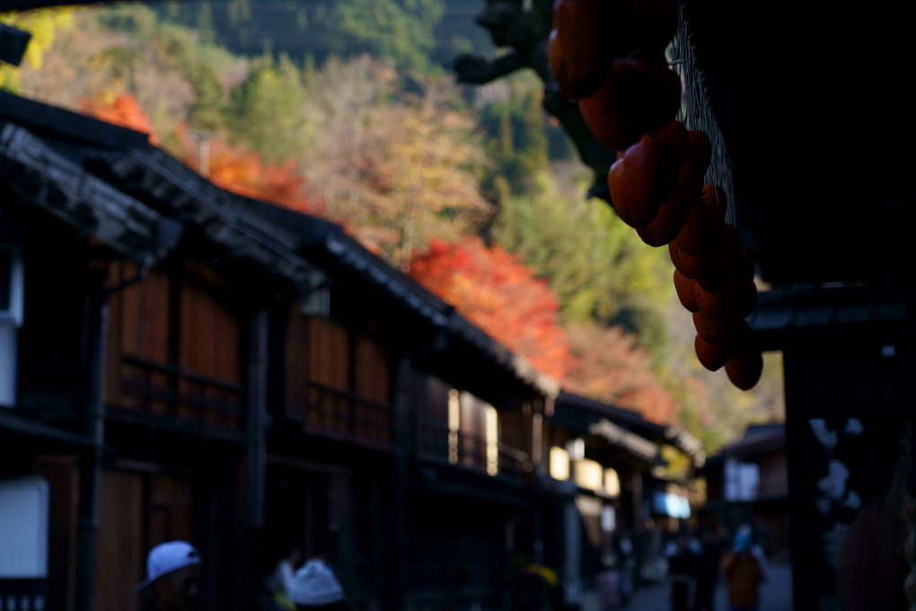 中山道、晩秋の宿場町