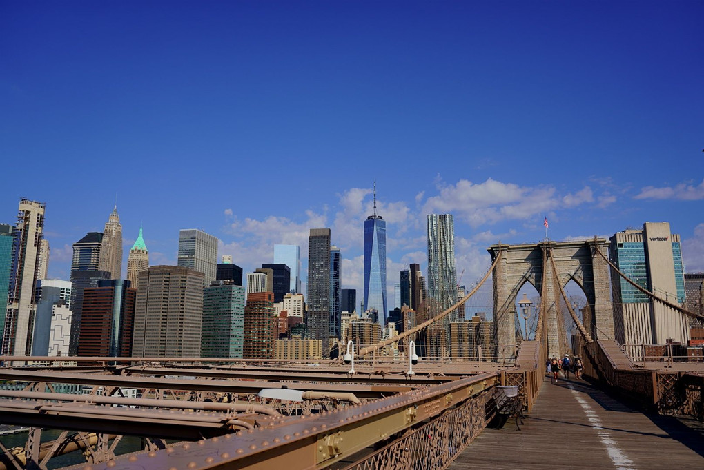 ブルックリン橋と摩天楼