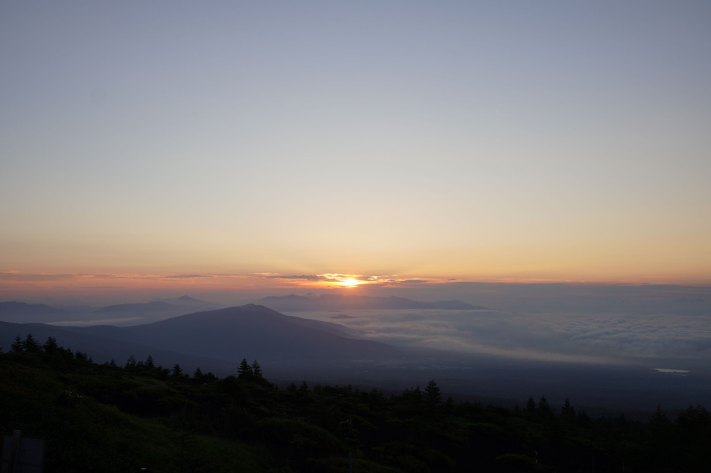 富士山御殿場口からの日の出