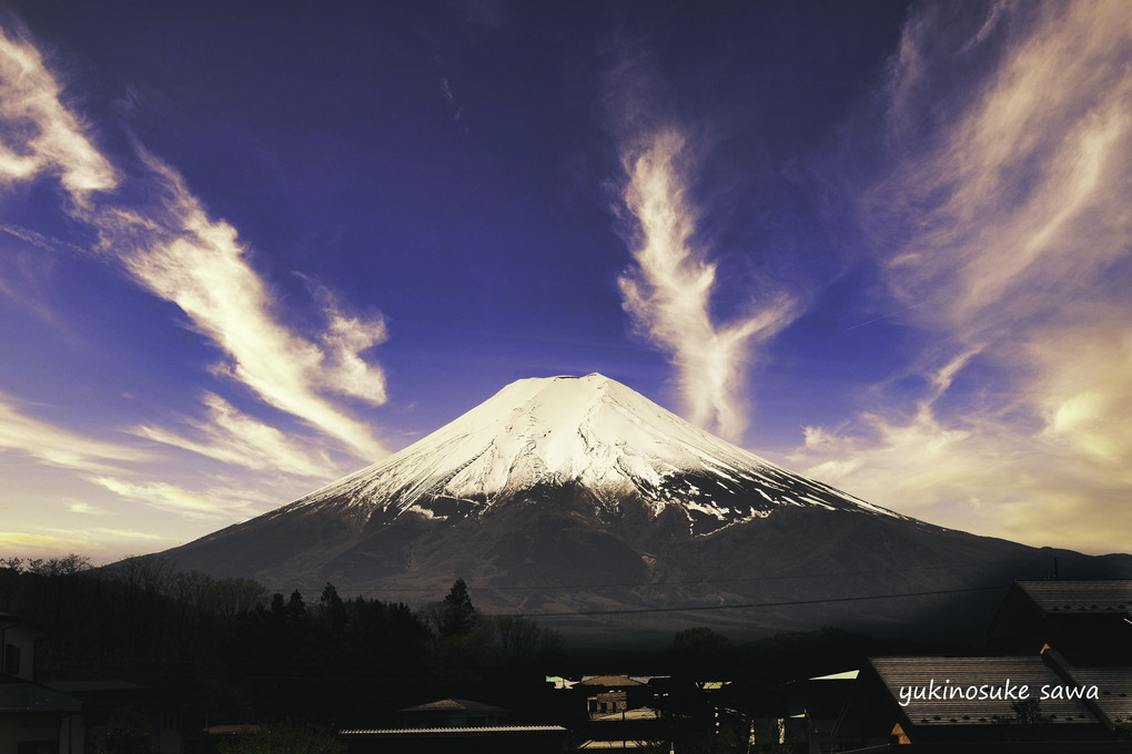 明見からの富士
