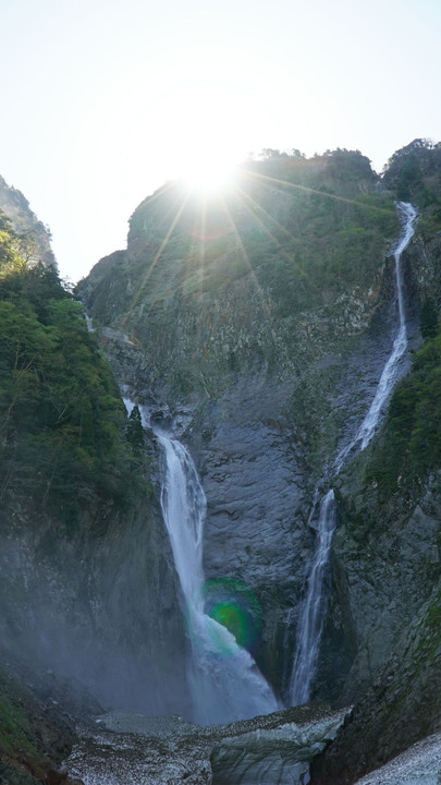 神のいる滝