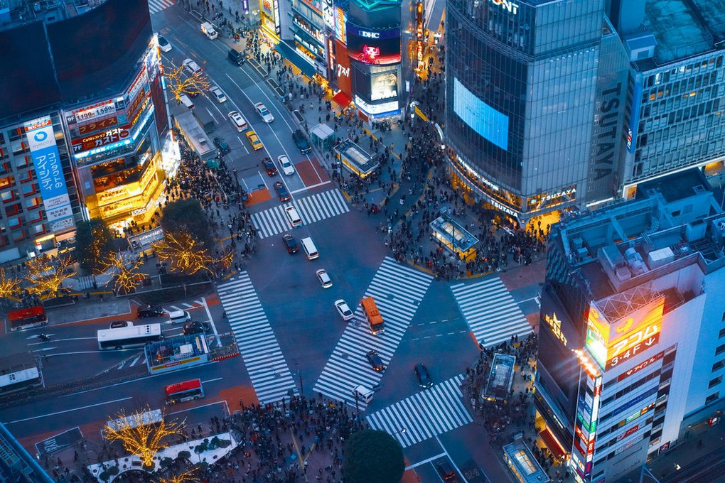 渋谷 スクランブルスクエアからの風景
