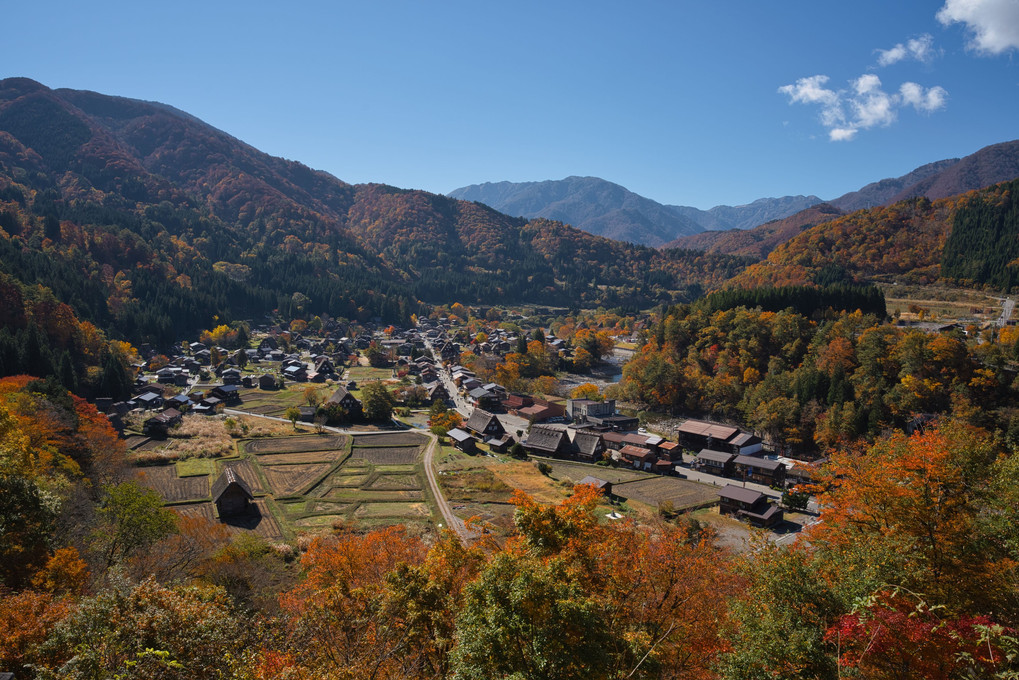 秋の彩り 白川郷